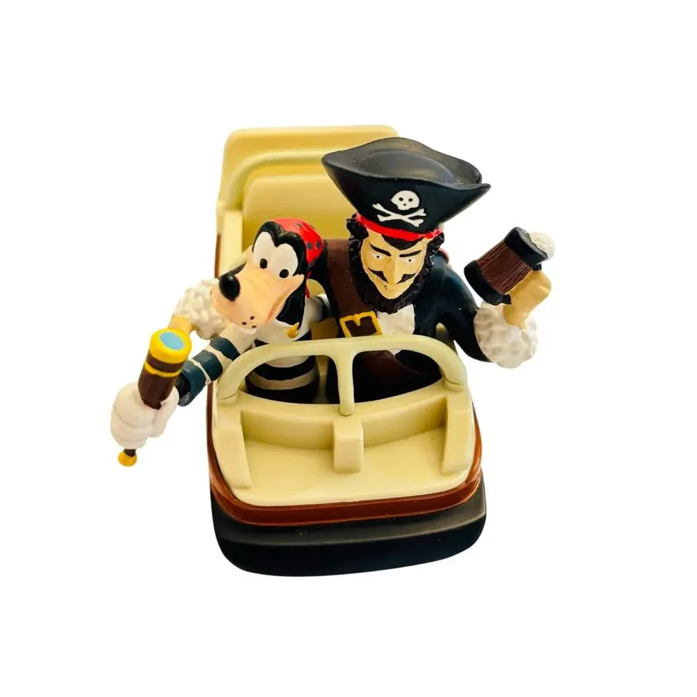 Disney Pirates of the Caribbean Ride die cast wheeled boat Vintage Goofy Pirate